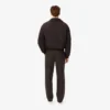 Herren-Wollhose mit geradem Schnitt und Chevron-Muster