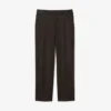 Herren-Wollhose mit geradem Schnitt und Chevron-Muster