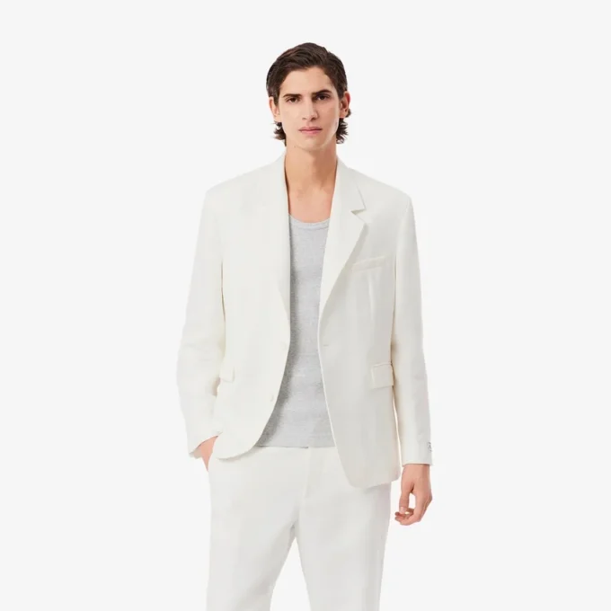 Herrenblazer aus Leinenmischung