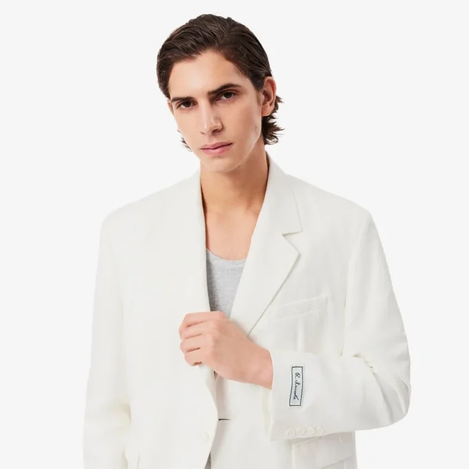 Herrenblazer aus Leinenmischung