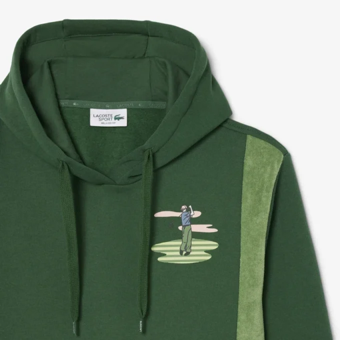Hoodie mit Golf-Print