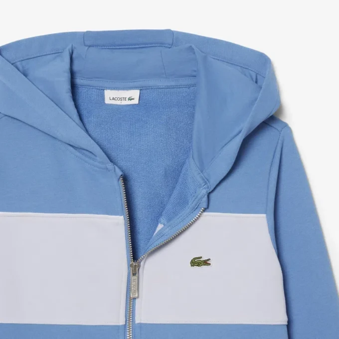 Hoodie mit Reißverschluss und Farbblock-Design