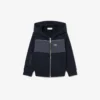 Hoodie mit Reißverschluss und Farbblock-Design