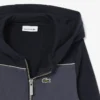 Hoodie mit Reißverschluss und Farbblock-Design