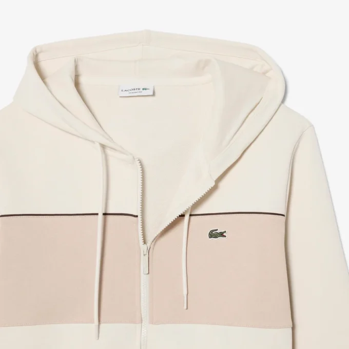 Hoodie mit Reißverschluss und Farbblock-Design