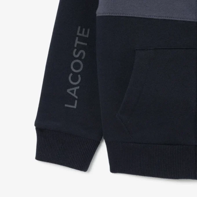 Hoodie mit Reißverschluss und Farbblock-Design