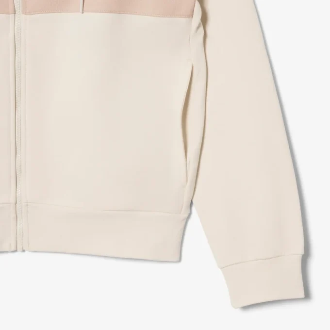 Hoodie mit Reißverschluss und Farbblock-Design