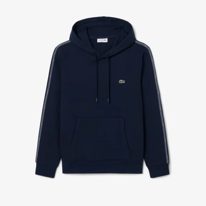 Hoodie mit Reißverschluss und Logo-Streifen