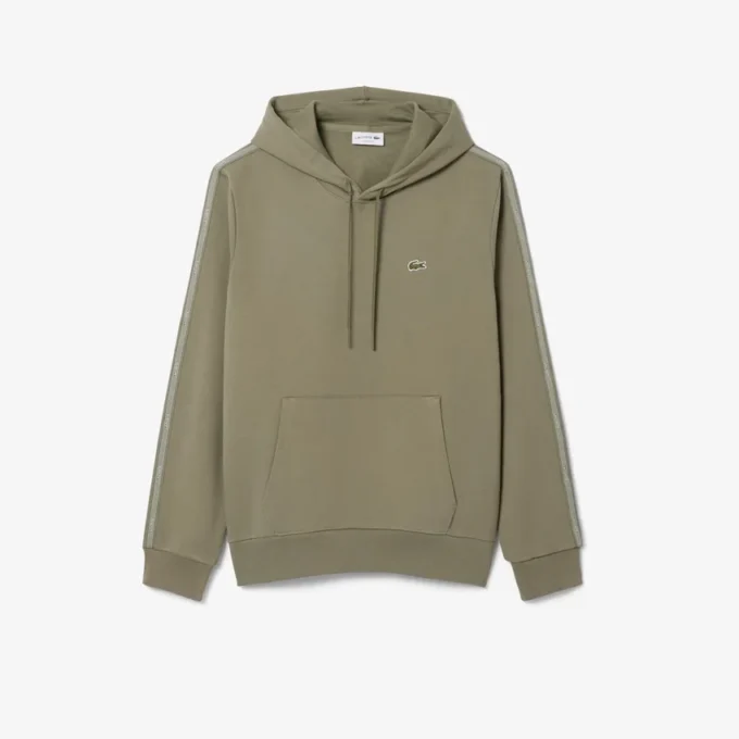 Hoodie mit Reißverschluss und Logo-Streifen