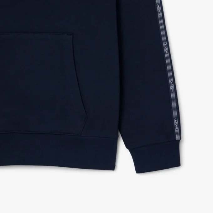 Hoodie mit Reißverschluss und Logo-Streifen