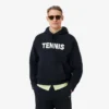 Hoodie mit Tennis-Print