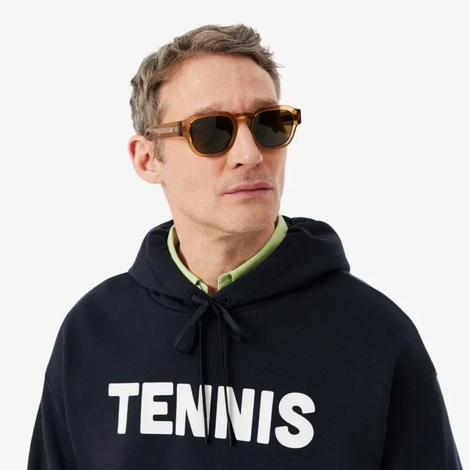 Hoodie mit Tennis-Print