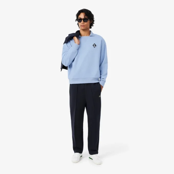 In Frankreich hergestelltes Sweatshirt mit Polokragen