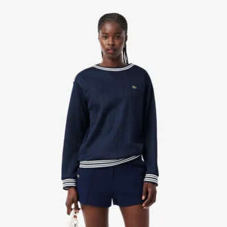 In Frankreich hergestelltes Sweatshirt mit U-Boot-Ausschnitt