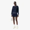 In Frankreich hergestelltes Sweatshirt mit U-Boot-Ausschnitt