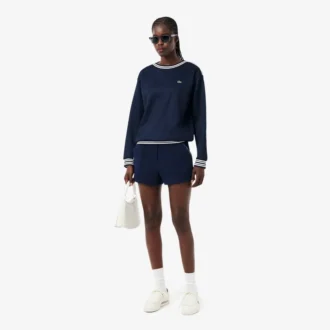 In Frankreich hergestelltes Sweatshirt mit U-Boot-Ausschnitt