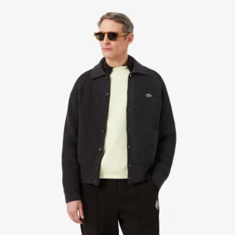 Jacke aus grobem Strick mit Struktur