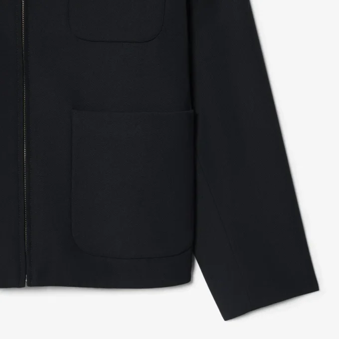 Jacke aus Wollmisch-Twill