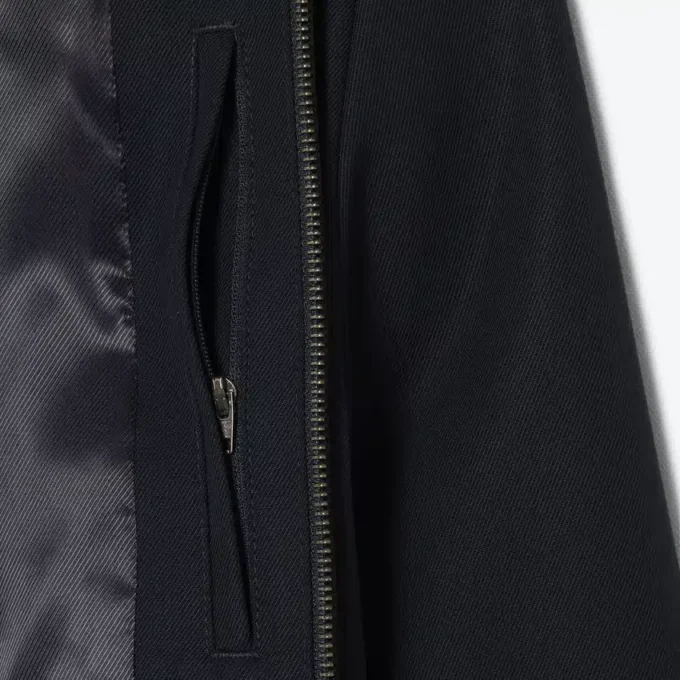 Jacke aus Wollmisch-Twill