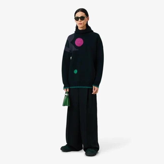 Jacquard-Pullover mit Laufsteg-Motiv