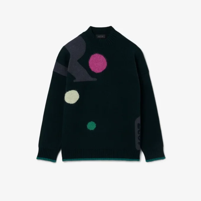 Jacquard-Pullover mit Laufsteg-Motiv