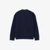 Jungen-Strickjacke mit V-Ausschnitt aus Baumwolle und Wolle