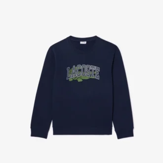 Kinder-Fleece-Sweatshirt mit Krokodil-Print