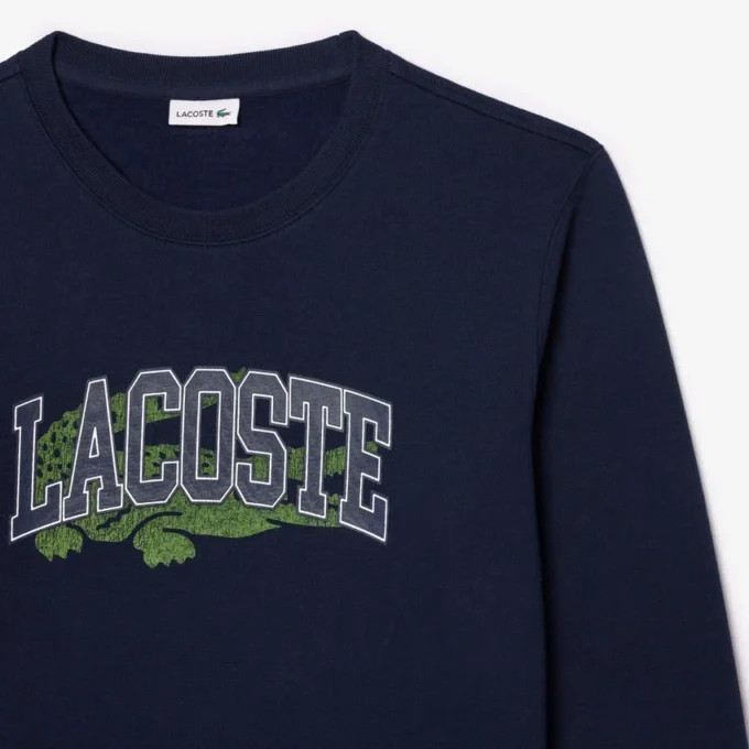 Kinder-Fleece-Sweatshirt mit Krokodil-Print