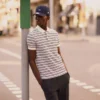 Klassisch geschnittenes gestreiftes Petit Piqué-Poloshirt Klassisch geschnittenes gestreiftes Petit Piqué-Poloshirt