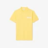 Klassisch geschnittenes Petit-Piqué-Poloshirt mit Aufdruck