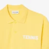Klassisch geschnittenes Petit-Piqué-Poloshirt mit Aufdruck