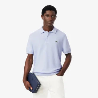 Klassisch geschnittenes Strick-Poloshirt