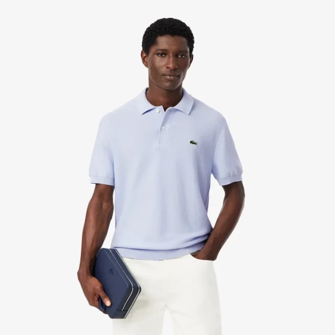 Klassisch geschnittenes Strick-Poloshirt