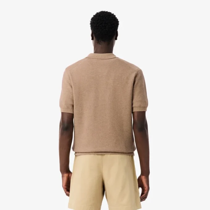 Klassisch geschnittenes Strick-Poloshirt