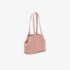 Kleine City Court-Tasche aus genarbtem Leder