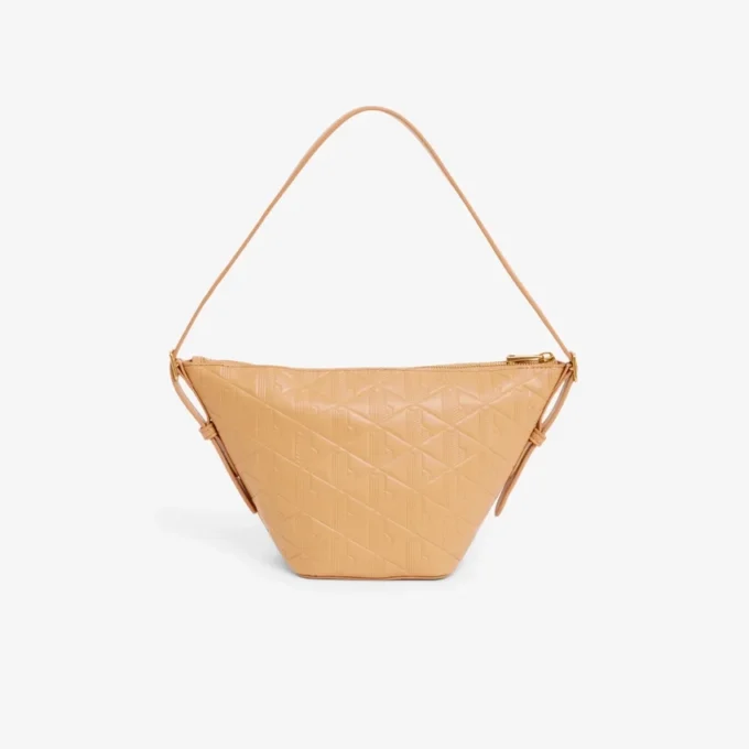 Kleine Maheki Hobo-Tasche aus geprägtem Leder