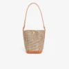 Kleine Sommer-Raffia-Beuteltasche