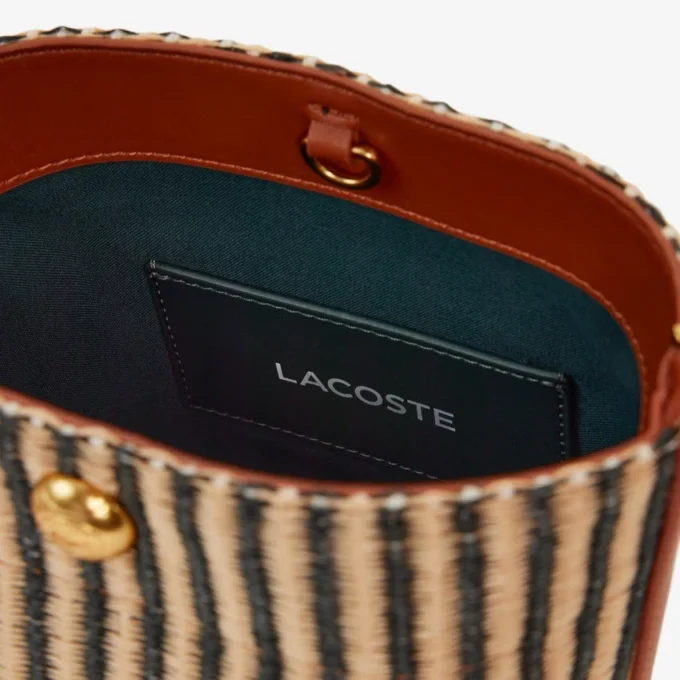 Kleine Sommer-Raffia-Beuteltasche