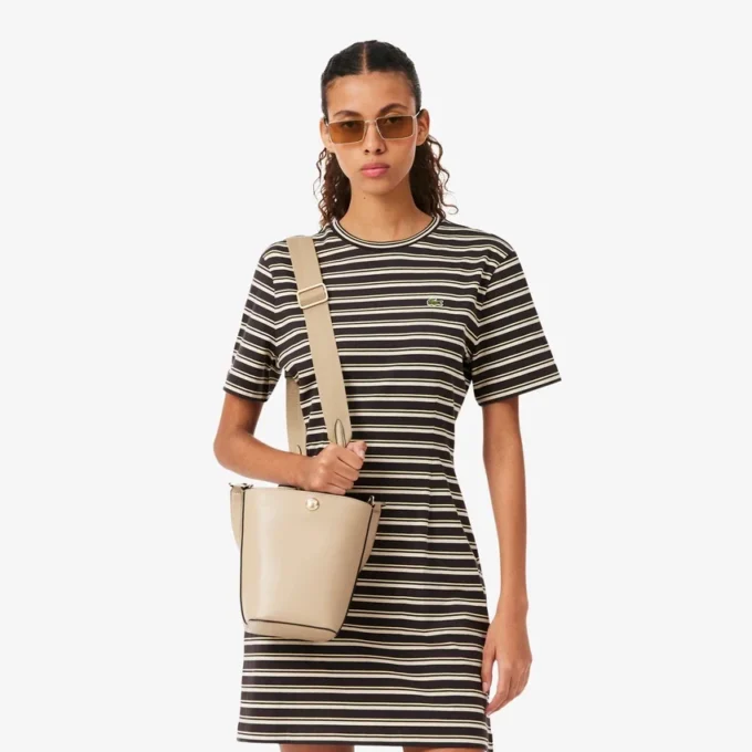 Kleine „Tennis Bliss“-Leder-Beuteltasche