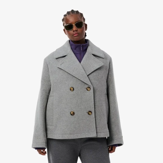 Kurzer Oversize-Peacoat aus The Blend für Damen