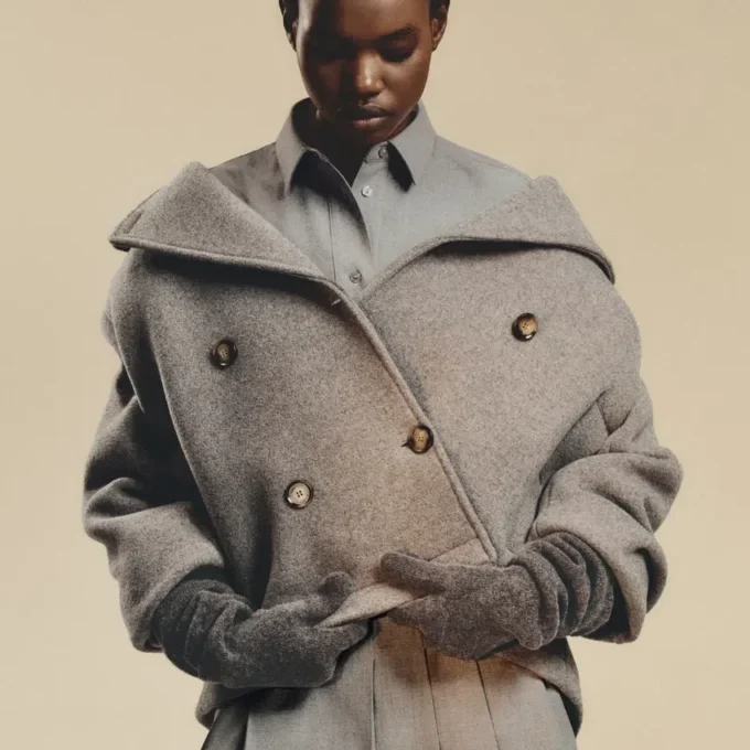 Kurzer Oversize-Peacoat aus The Blend für Damen