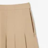 Kurzer Plisseerock aus Stretch-Baumwolle für Damen