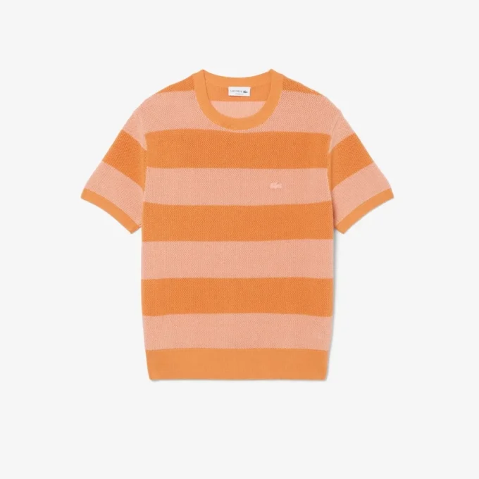 Kurzärmeliger Baumwollpullover