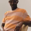 Kurzärmeliger Baumwollpullover