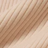 Kurzärmeliger Merinowoll-Rippstrickpullover für Damen