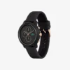 Lacoste.12.12 Chrono Uhr Schwarz & Nelkengold Silikon