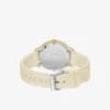 Lacoste.12.12 Go 3-Zeiger-Uhr aus Silikon in Champagner