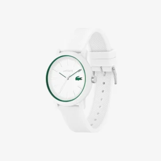Lacoste.12.12 Uhr mit weißem Silikonarmband