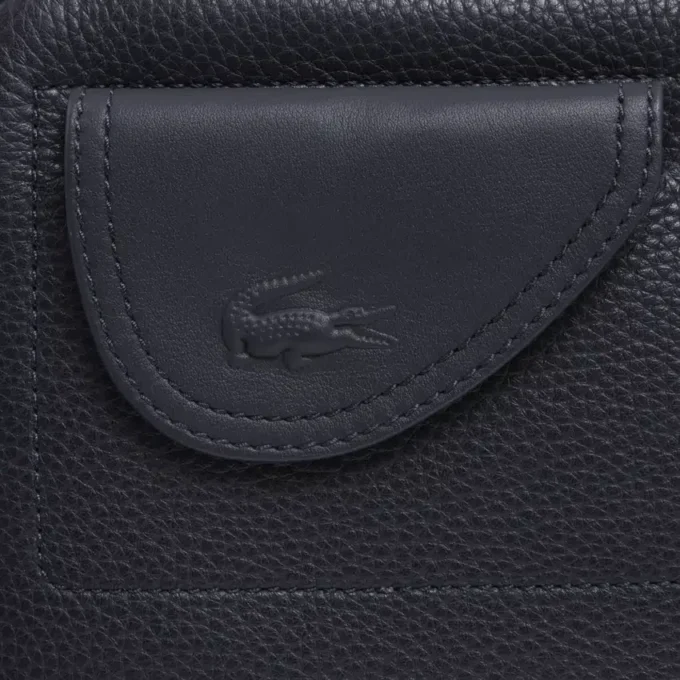 Lacoste Club Satchel aus genarbtem Leder