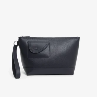 Lacoste Clutch aus genarbtem Leder